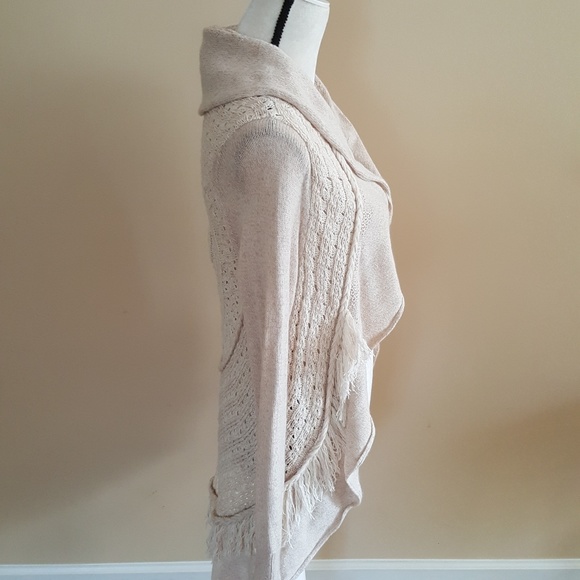 Anthropologie Knitted & Knotted beige sweater - Picture 4 of 8